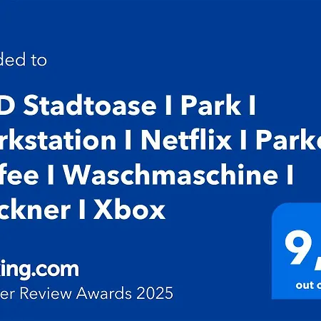Dnd Stadtoase I Park I Workstation I Netflix I Parken I Kaffee I Waschmaschine I Trockner I Xbox Apartment Würzburg
